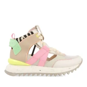 Multicolored open sides super comfy sneakers