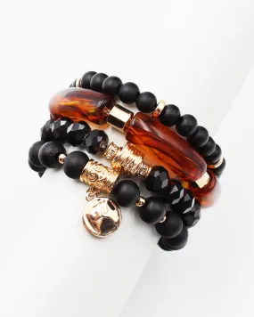 Multiple Layered Mixed Bead Bracelet