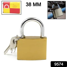 Multipurpose Solid 3 Keys Padlock, 38mm, 1 Pc