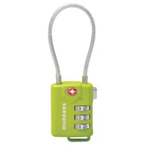 Munkees TSA Cable Combo Lock