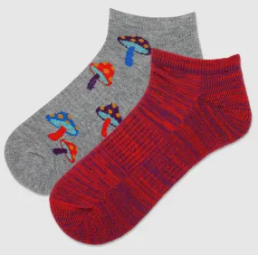 Mushroom 2 Pack Low-cut Socks