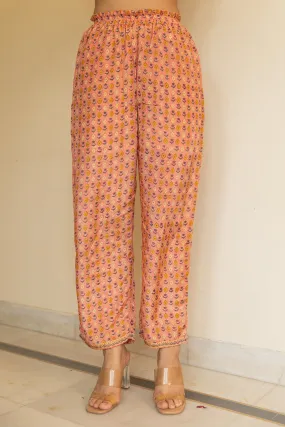Muslin Handblock Printed Pants