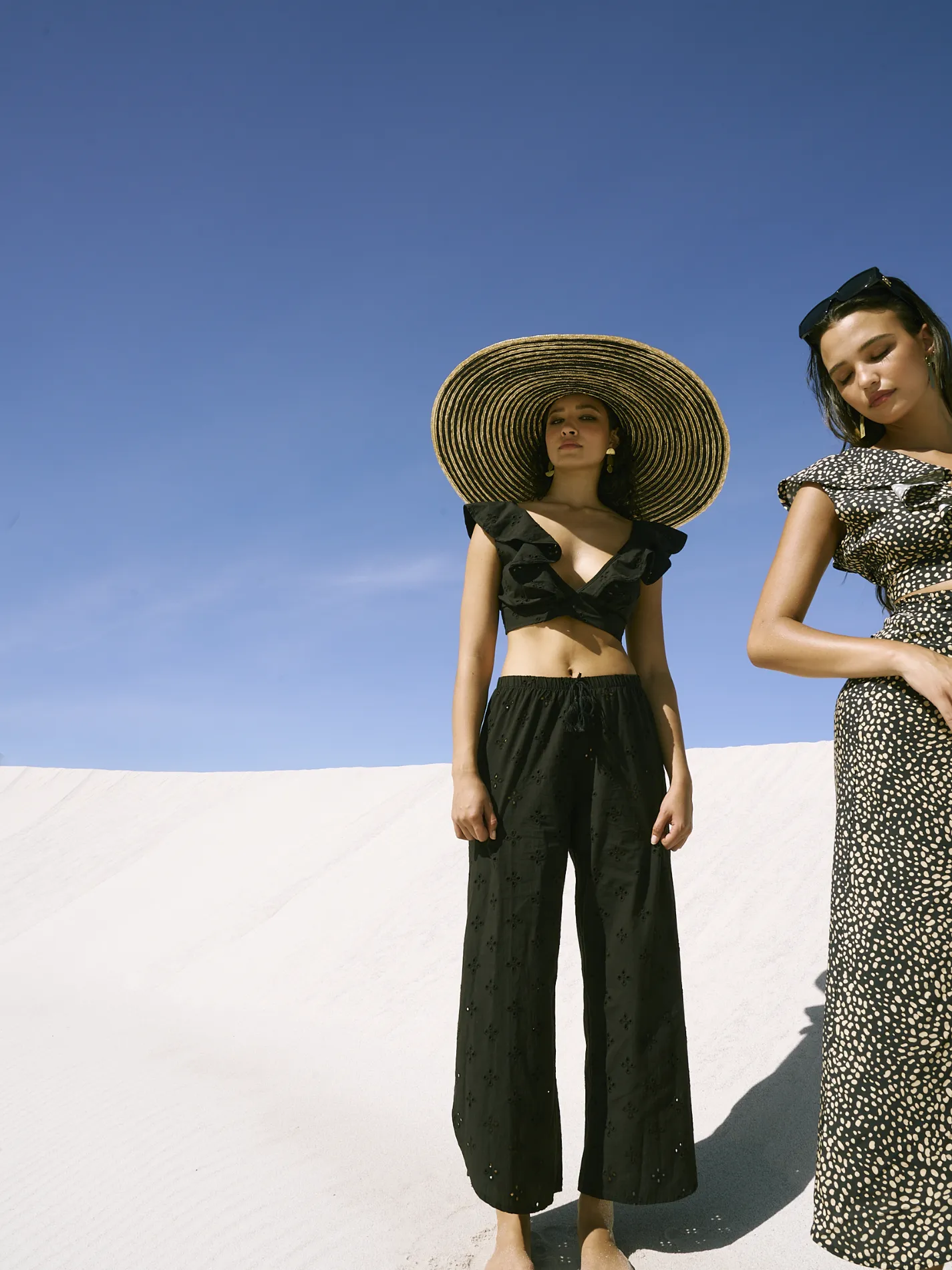 Mykonos Crop Top  - Black