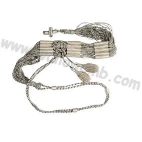 Mylar and Viscose Officer Sash Waist Belt