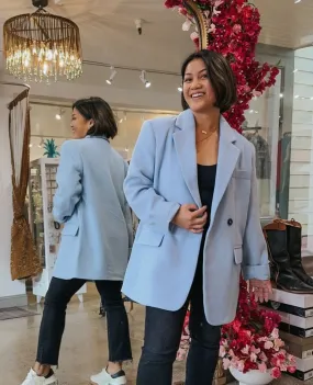 Myra Coat Powder Blue