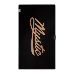 Mystic Quick Dry Black Terry Towel Beach Towel