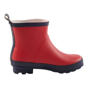 mySTYLE Women's Contrast Ankle Rain Boots