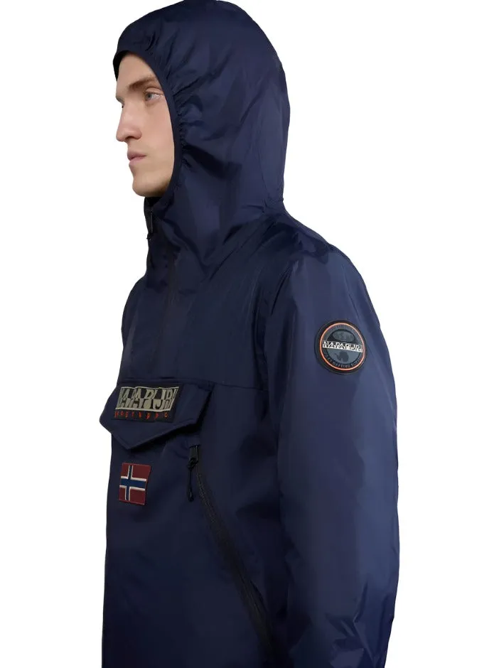 Napapijri Men Coat Rainforest Pocket Windbreaker Blu Marine