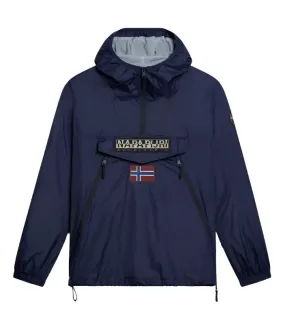 Napapijri Men Coat Rainforest Pocket Windbreaker Blu Marine