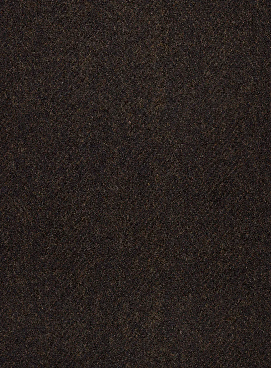 Naples Wide Herringbone Dark Brown Tweed Jacket