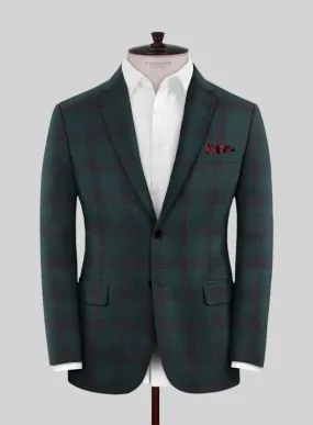 Napolean Knight Green Check Wool Jacket