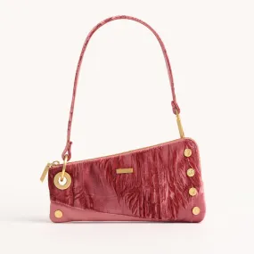 Nash Pochette | Curtain Call Pink/Brushed Gold Hammered