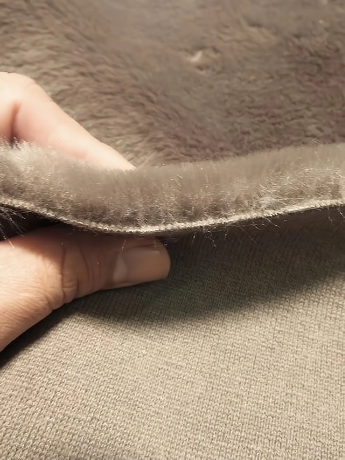 Navy Half Shag Faux Fur Fabric (Beaver) Knit Backing / Sold by The Yard