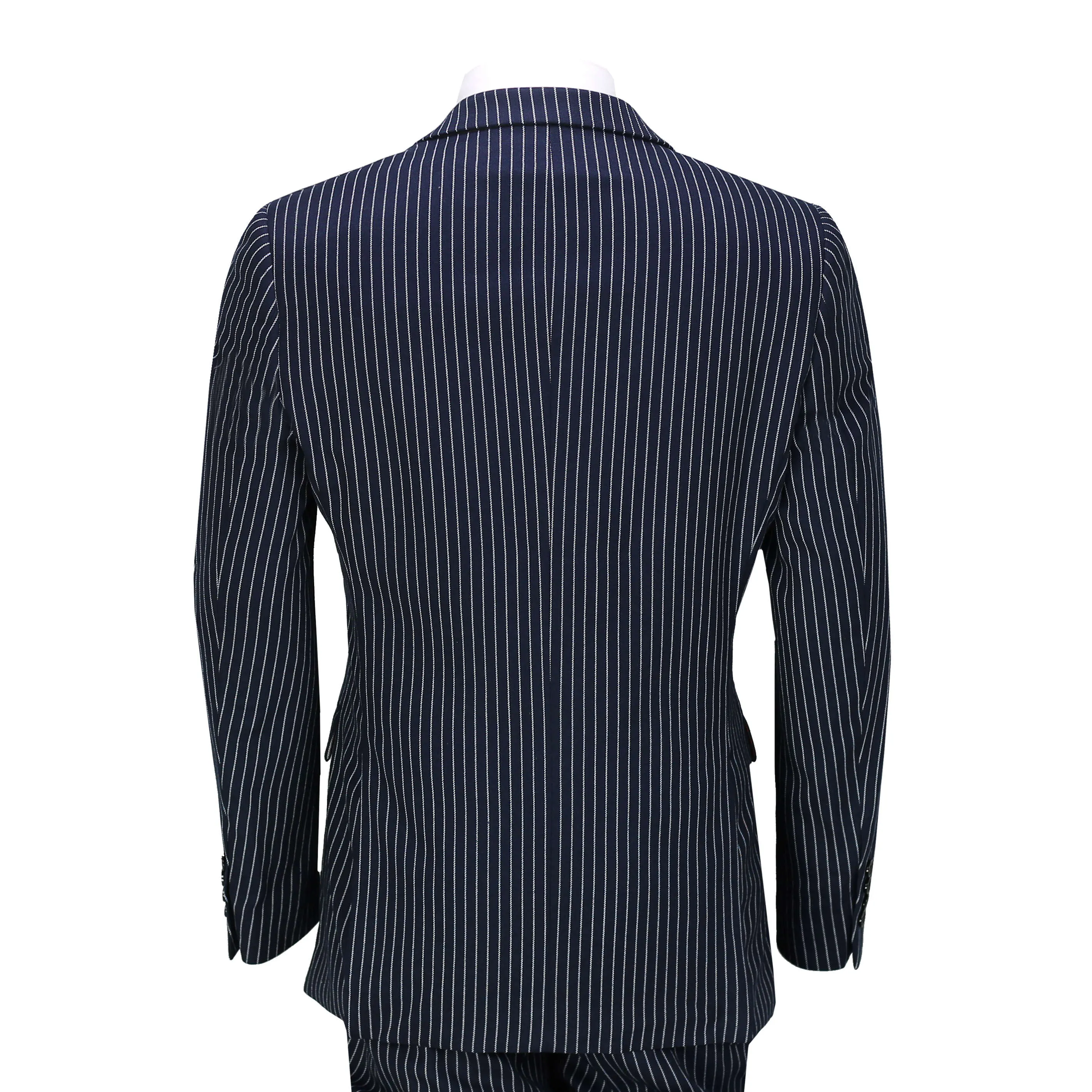 NAVY PIN STRIPE SUIT