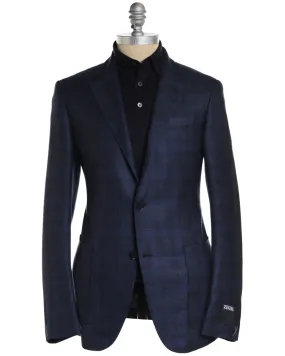 Navy Tonal Checked Sportcoat