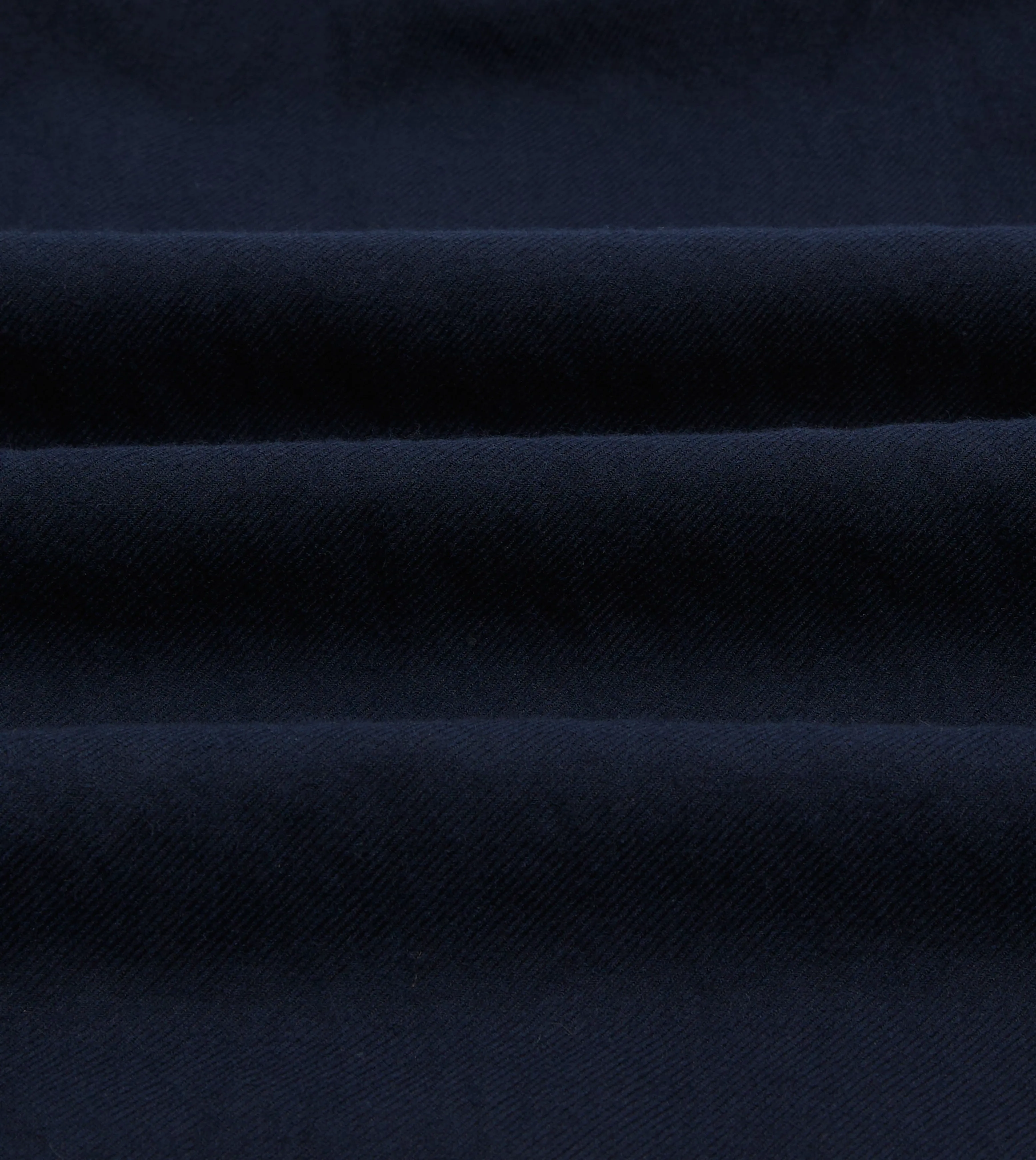 Navy Wool-Cotton Five-Pocket Artist Chore Jacket