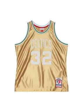 NBA Boston Celtics Kevin McHale 1985 75th Anniversary Gold Jersey