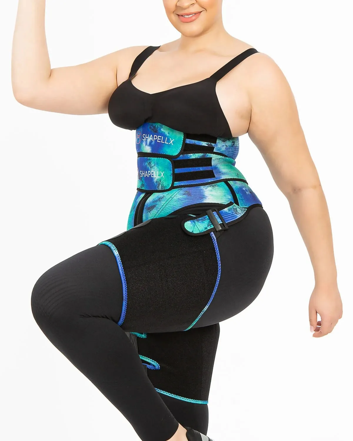 NeoSweat® 3 in 1 Tie Dye Waist and Thigh Trimmer Butt Lifter