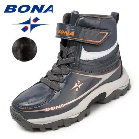 New Arrival Classics Style Children Boots Lace Up Boys Winter Shoes