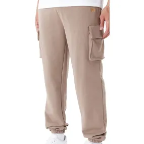 New Era Mens Script Cargo Joggers Brown