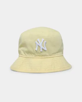 New Era New York Yankees Bucket Hat Soft Yellow