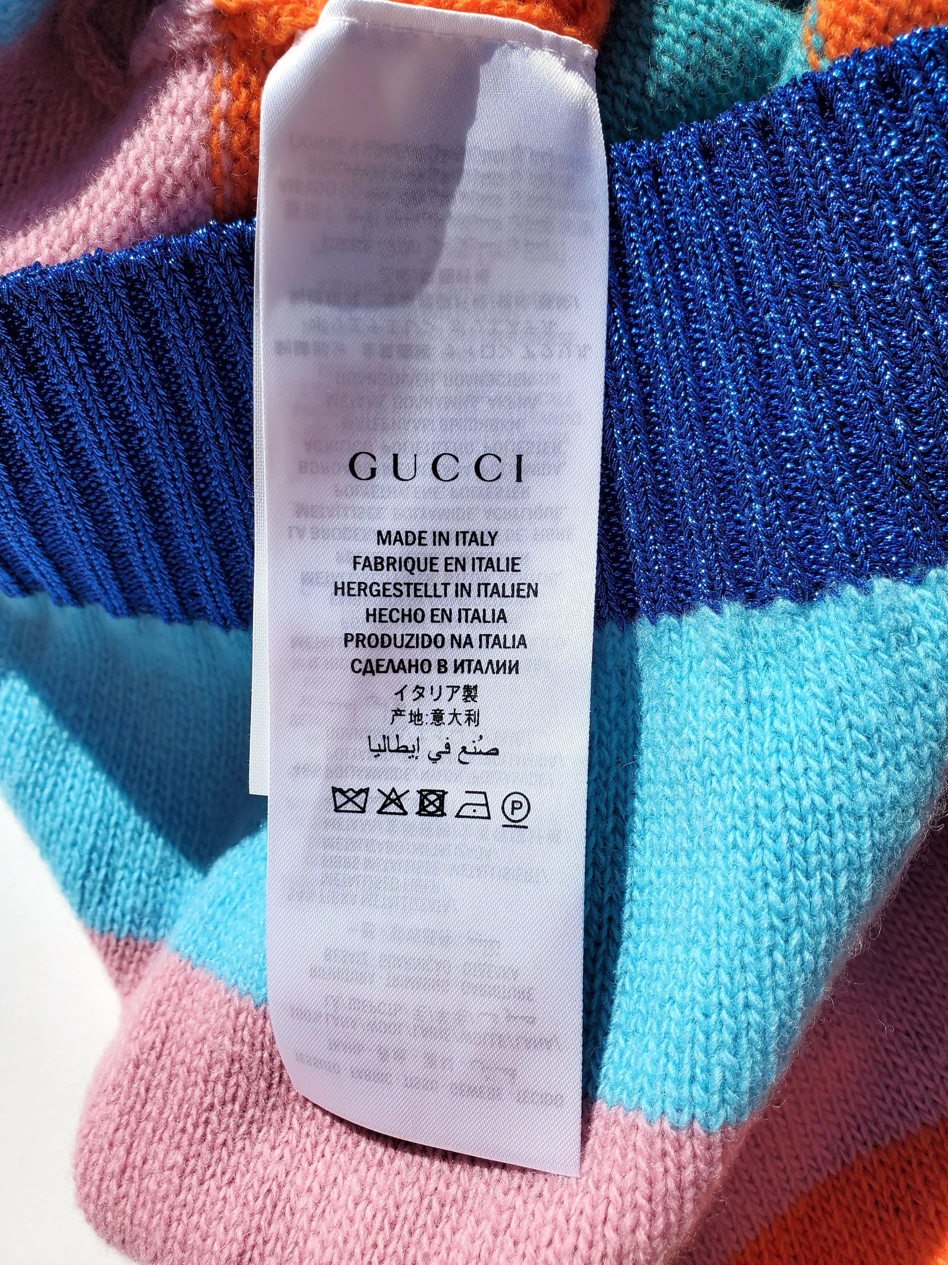 New Gucci 2017 Red Sequined Tiger Loved Printed Wool Sweater S