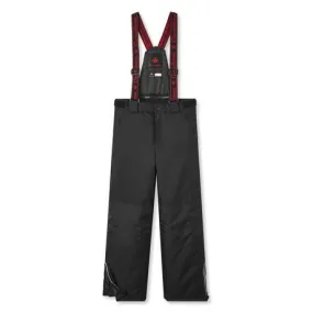 New Kids Unisex Canadiana Snow pants in black with removable suspenders, Sz 2T