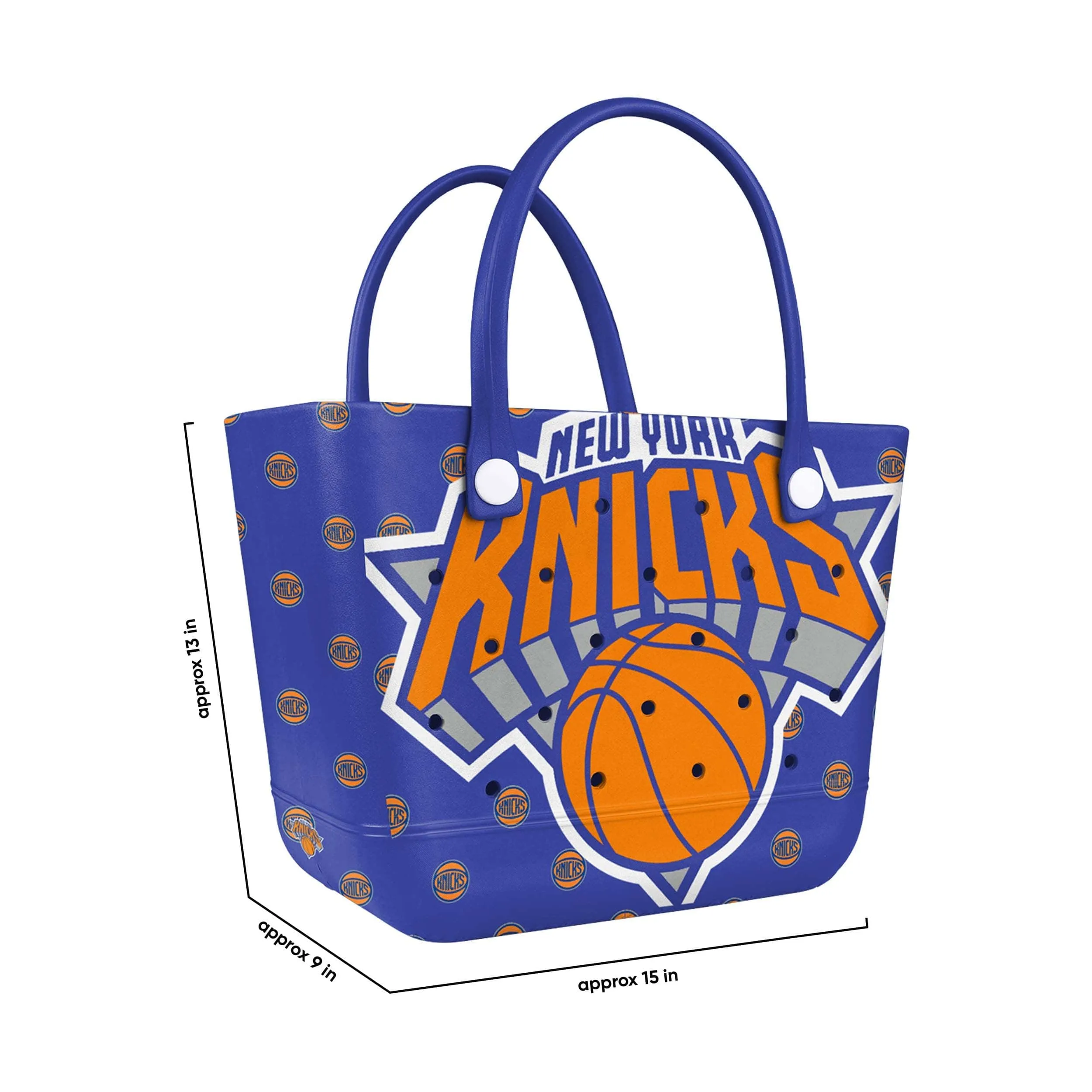 New York Knicks NBA Big Logo Mini Print Tailgate Tote Bag (PREORDER - SHIPS LATE JANUARY)