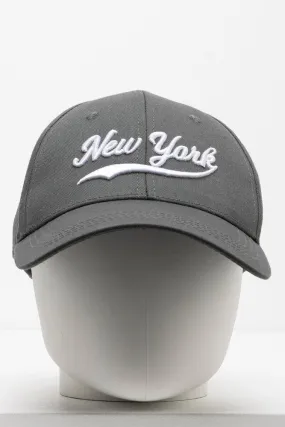 New York Peak Cap Dark Grey