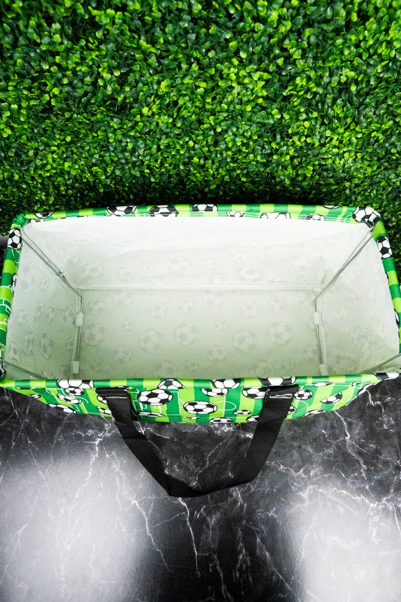 NGIL Here For The Goals Collapsible Haul-It-All Basket with Mesh Pockets