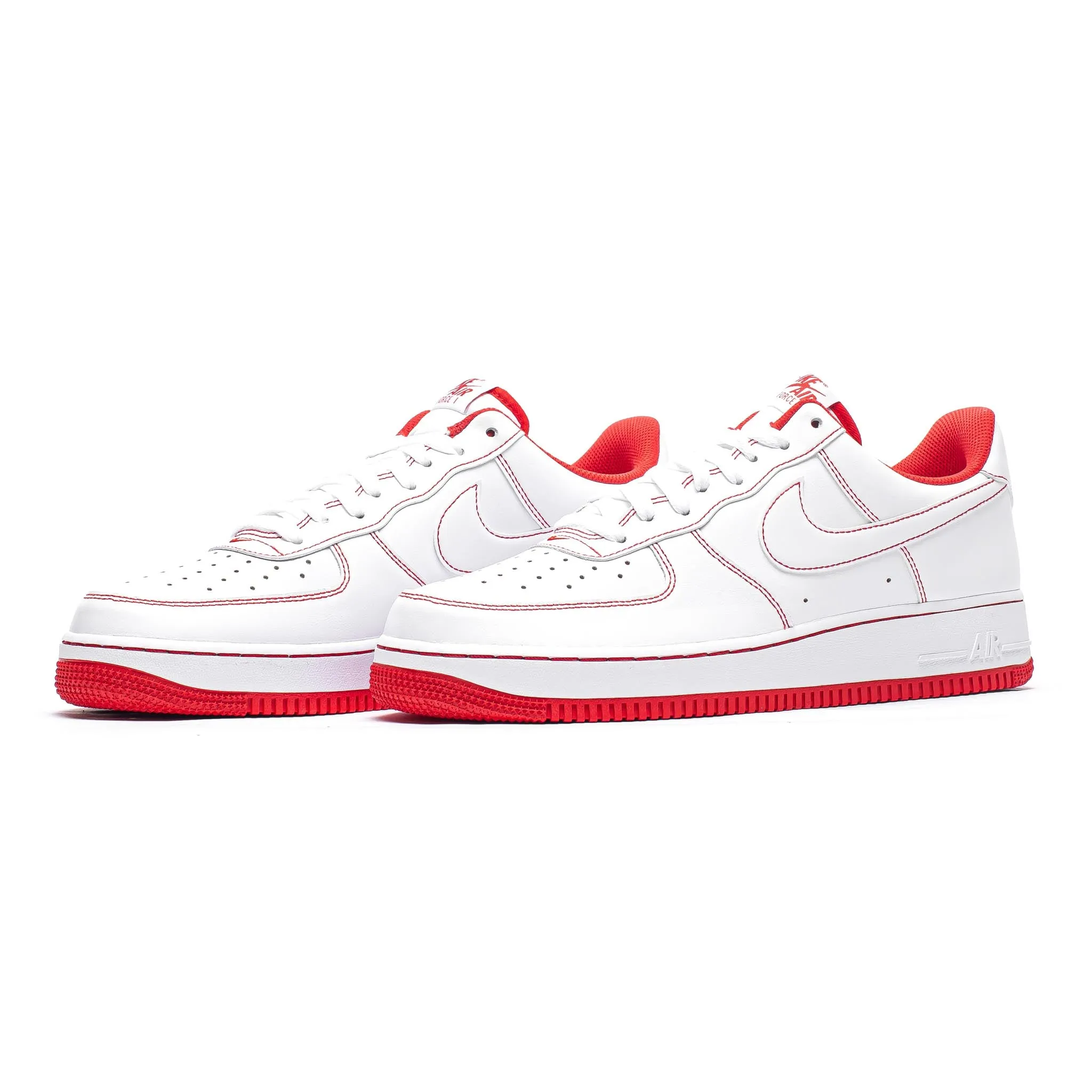 Nike Air Force 1 '07 'Contrast Stitch' White/University Red