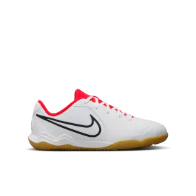 Nike Jr. Tiempo Legend 10 Academy-White/Black-Bright Crimson