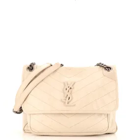 Niki Chain Flap Bag Matelasse Chevron Leather Medium