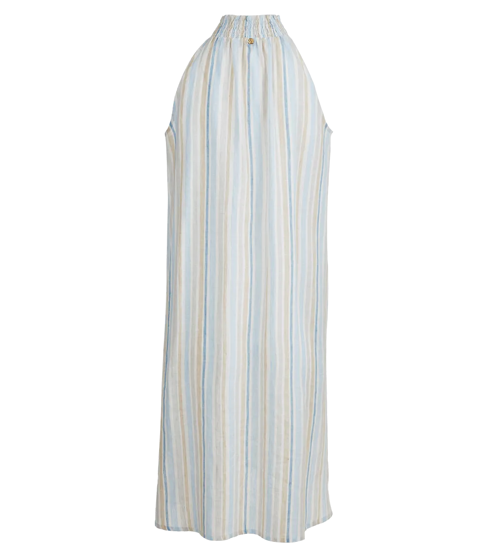 Niki Roll Neck Smocked Dress