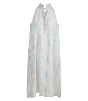 Niki Roll Neck Smocked Dress
