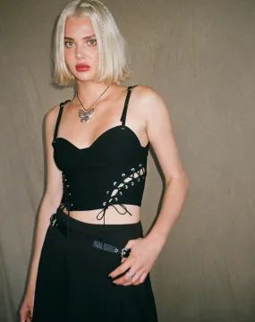 Nilati Crop Top in Black