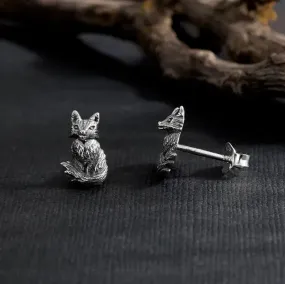 Nina Designs Earrings: Sitting Fox Post