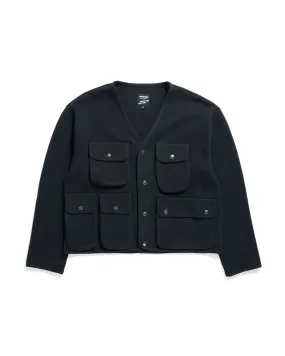 NNY x Arpenteur Utility Knit Jacket - Combed Cotton Milano - Dark Navy