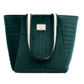 nobodinoz Savanna Velvet Maternity Bag Jungle Green