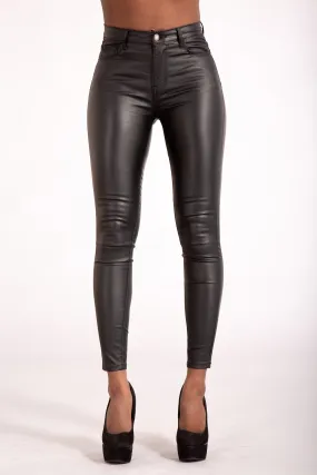 NoirLuxe High-Waist Faux Leather Leggings