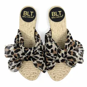 Nora | Linen leopard espadrille