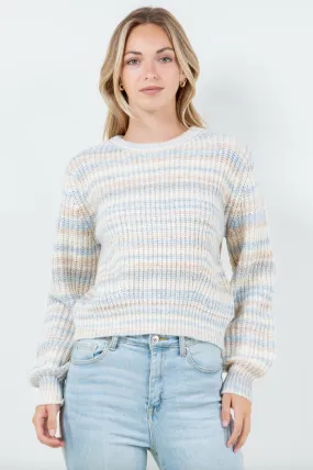 nora striped sweater