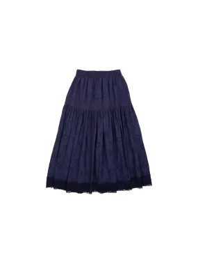 NORAH SUE Cotton Lace Skirt