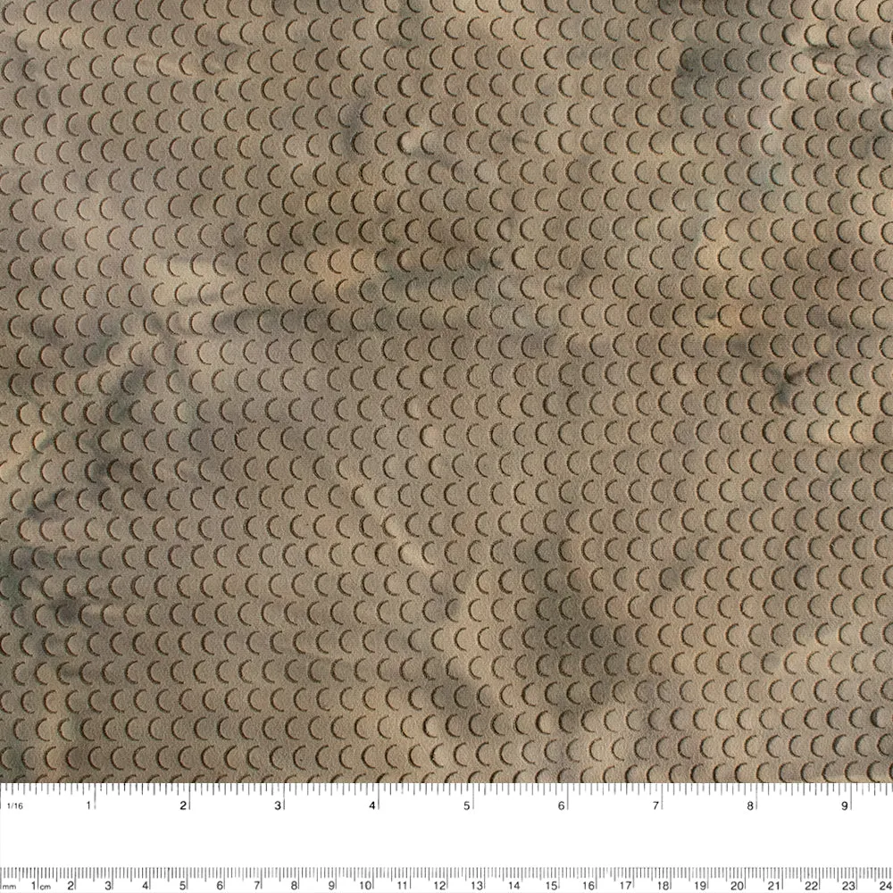 Novelty Fancy Suede - Perforated tie dye - Beige