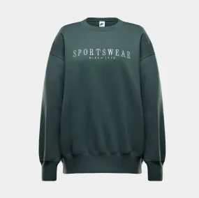 NSW Phoenix Fleece Oversized Womens Crewneck (Dark Green/White)
