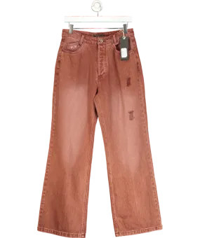 Nude Project Red Bootcut Distressed Jeans UK S