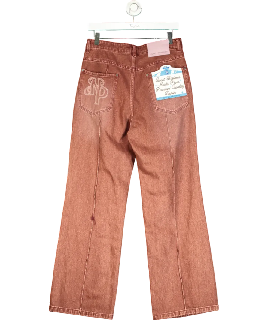 Nude Project Red Bootcut Distressed Jeans UK S