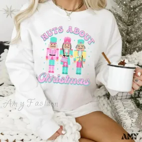 Nutcracker Christmas Crewneck Sweater Vintage Pullover