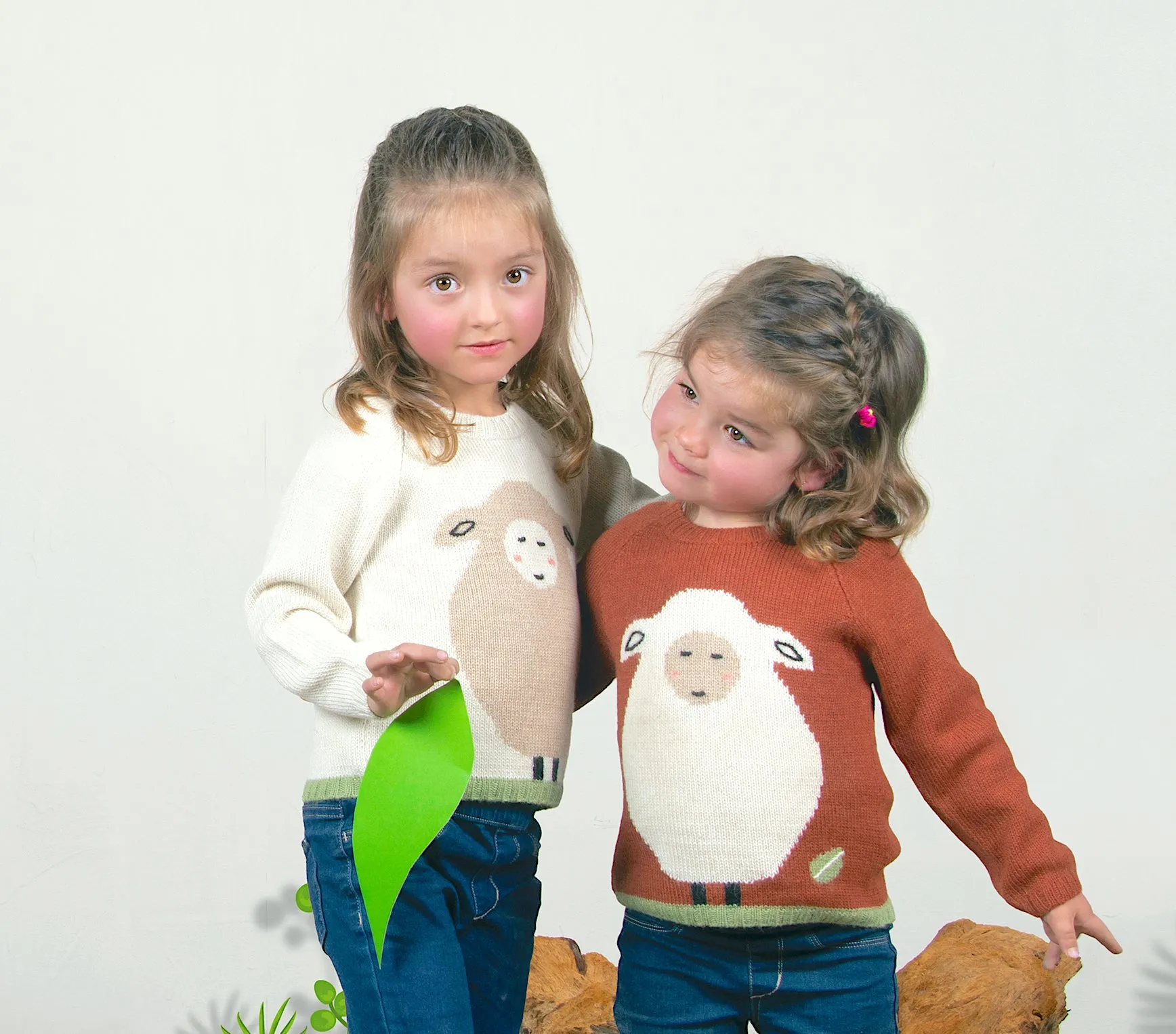 NW348 Little Sheep on the Grass Sweater