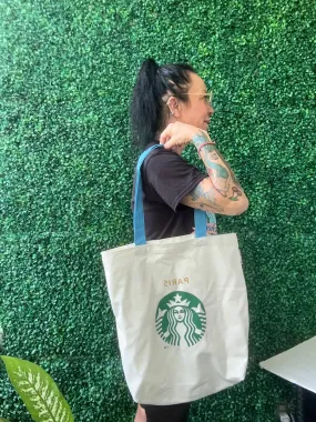 NWT Starbucks YOU ARE HERE YAH TOTE BAG PARIS OLYMPICS GAMES 2024 limited edition canvas handle bag